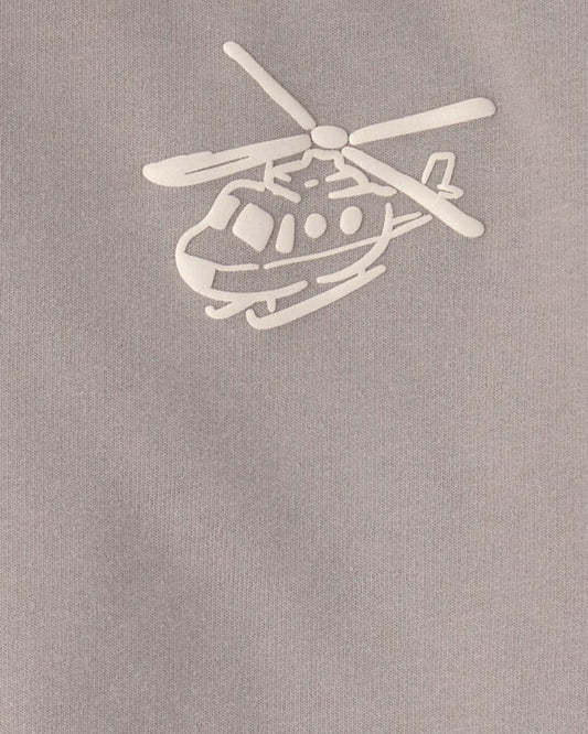 Carter's Toddler Boy Helicopter French Terry Sweatshirt & Pant Set - Grey