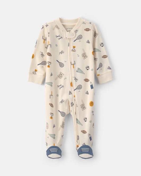 Carter's Baby Sports 2-Way Zip Sleep & Play