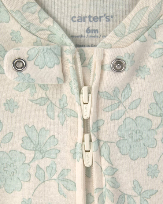 Carter's 2-Pack Floral Sleep & Play Pajamas - Green