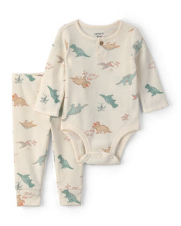 Carter's Baby Boy 2-Piece Dinosaur Bodysuit & Pant Set