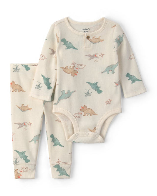Carter's Baby Boy 2-Piece Dinosaur Bodysuit & Pant Set