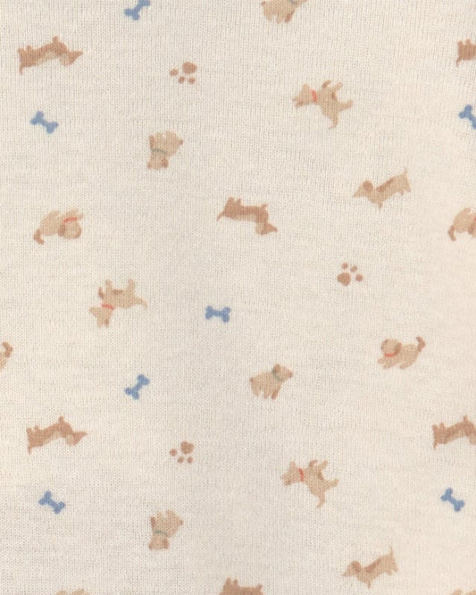 Carter's Baby 4-Pack Dog Print Long-Sleeve Bodysuits