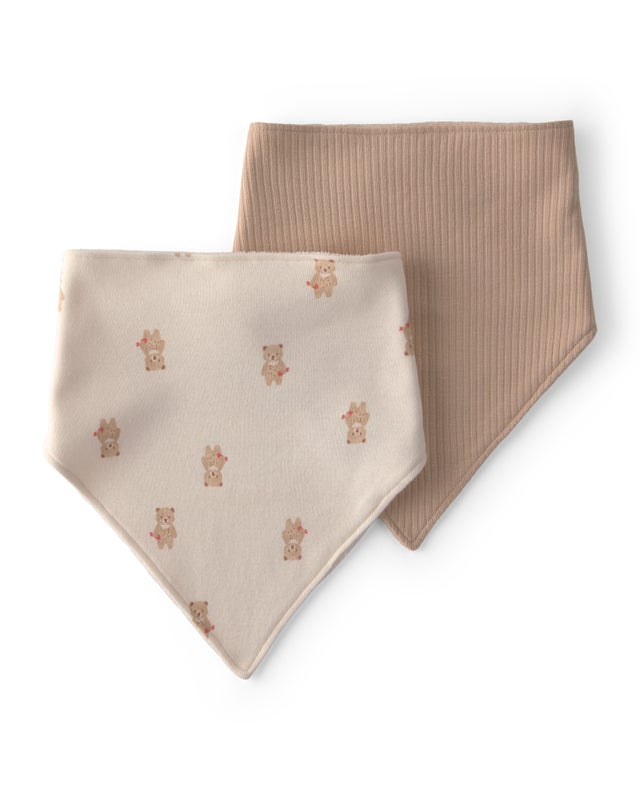 Carter's 2-Pack Bear Bibs - Brown