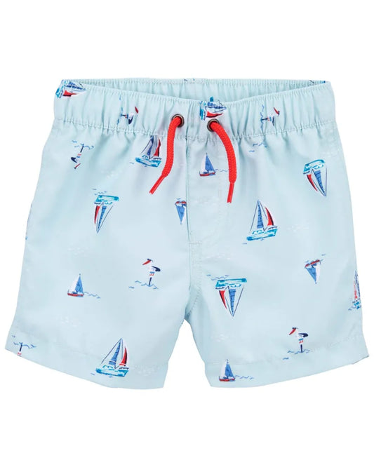 Carter's  Sailboat Swimsuit with Top and Shorts