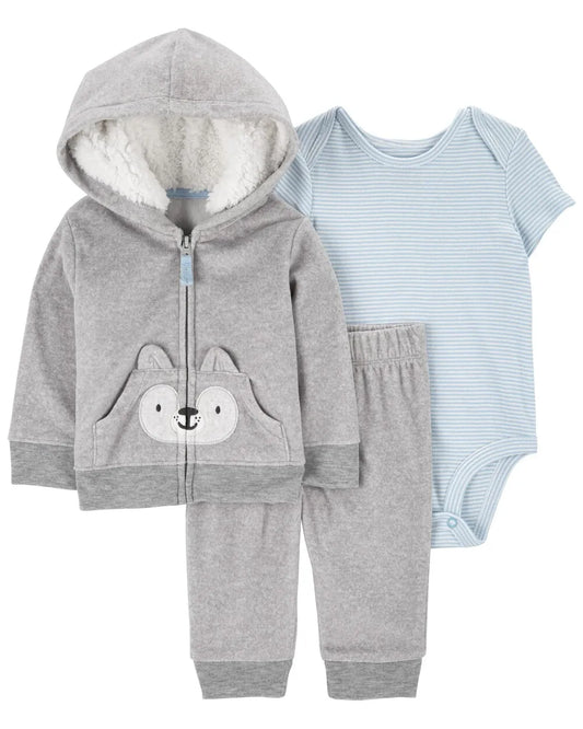 Carter's 3-Piece Fox Print Jacket Set