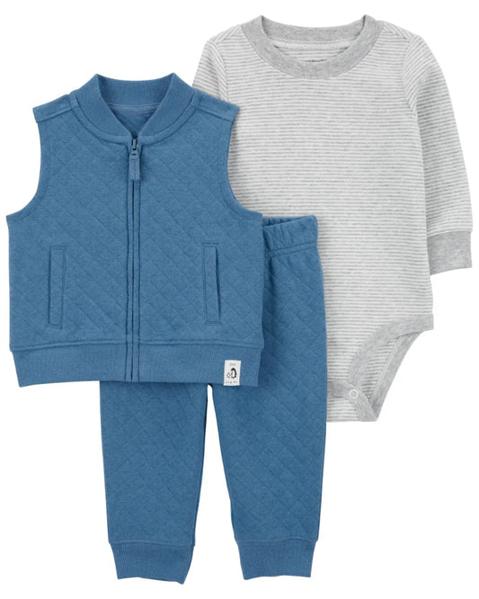 Carter's 3-Piece Quilted Vest Set