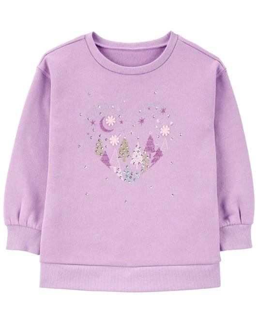 Carter's Heart Fleece Sweatshirt