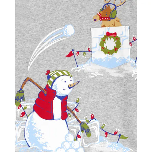 Carter's Toddler Boys Snowball Fight Graphic Tee