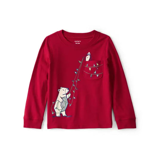 Carter's Toddler Boy Polar Bear Holiday T-Shirt