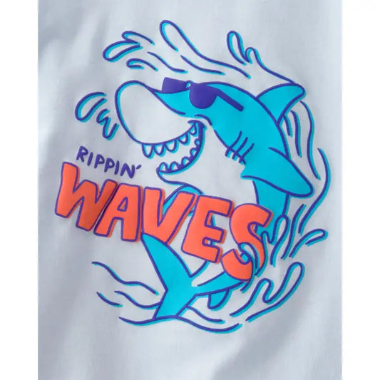 Carter's Toddler Boys 2-Piece Shark Top Short Set