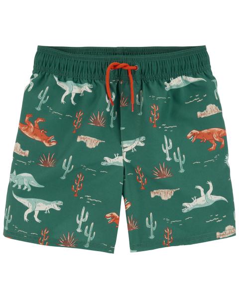 Carter's Dino Print Swim Trunks