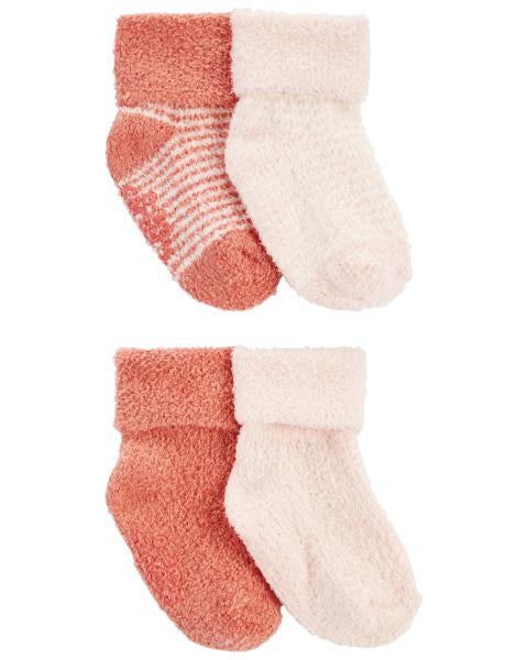 Carter's 4-Pack Foldover Chenille Booties