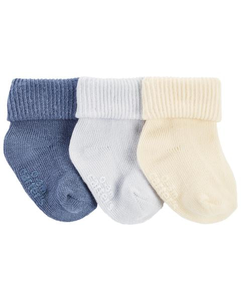 Carter's Baby 3-Pack Ribbed Booties