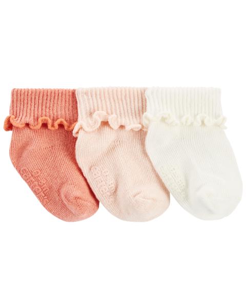 Carter's 3-Pack Ribbed Booties