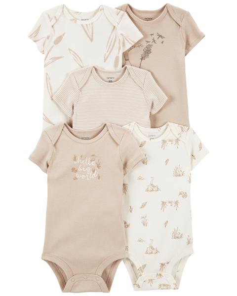 Carter's Baby 5-Pack Short-Sleeve Bodysuits