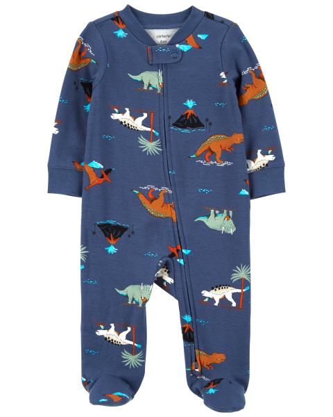 Carter's Baby Dinosaurs 2-Way Zip Cotton Sleep & Play
