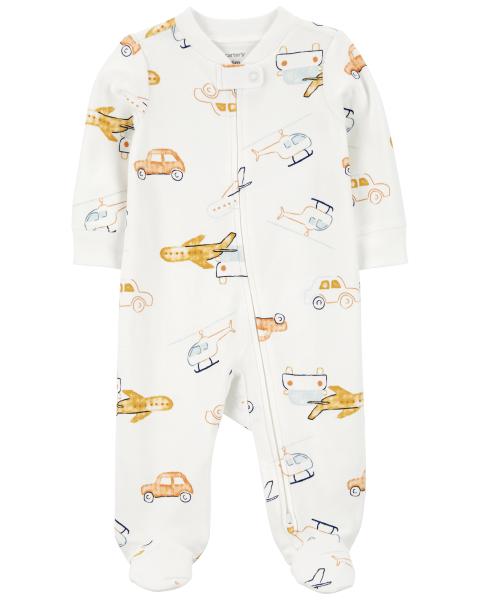 Carter's Baby Vehicles 2-Way Zip Cotton Sleep & Play