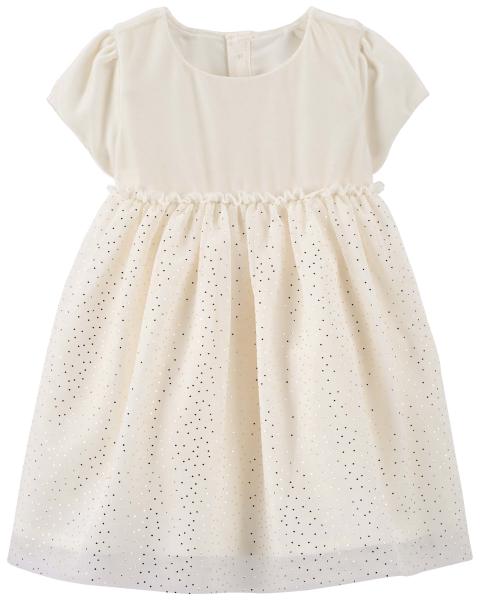 Carter's Glitter Ivory Dress