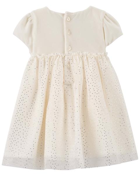 Carter's Glitter Ivory Dress