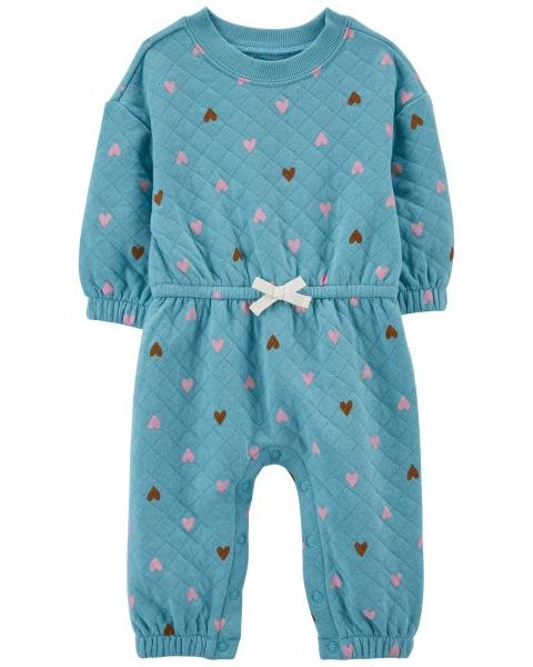 Carter's Baby Hearts Doubleknit Jumpsuit