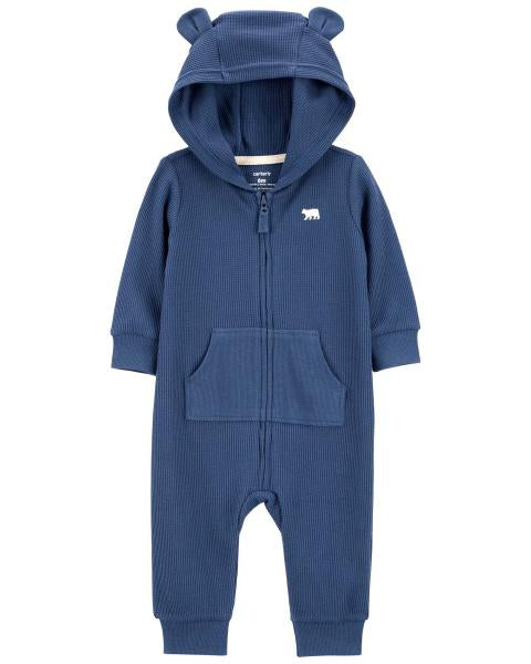 Carter's Baby Zip-Up Hooded Thermal Jumpsuit