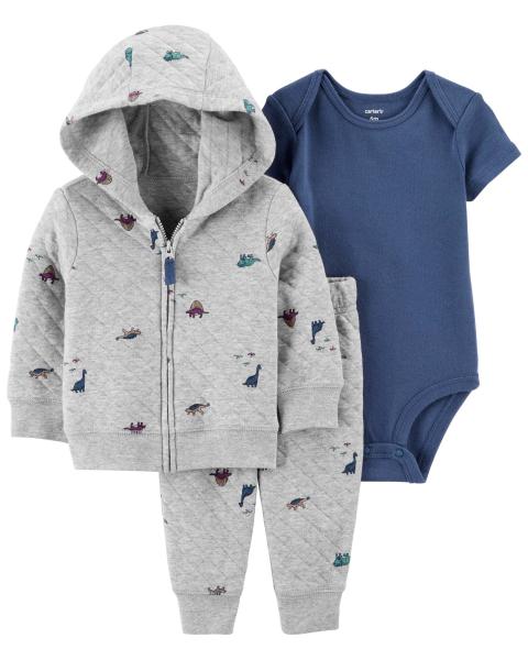 Carter's Baby 3-Piece Quilted Doubleknit Cardigan Set