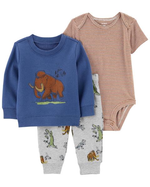 Carter's Baby 3-Piece Woolly Mammoth Outfit Set