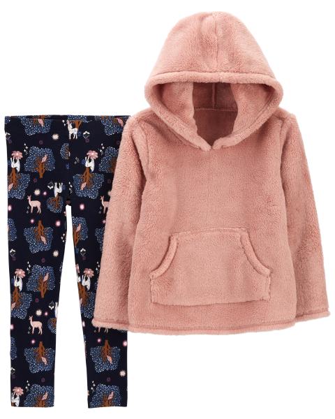 Carter's 2 Piece Fuzzy Sweater And Leggings Set