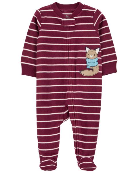Carter's  Baby Fox Zip-Up Fleece Sleep & Play