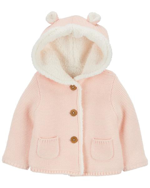 Carter's Baby Sherpa-Lined Hooded Cardigan
