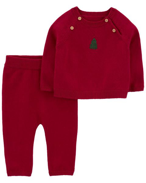 Carter's Baby 2-Piece Christmas Tree Outfit Set is