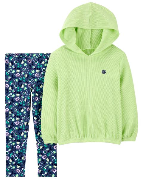 Carter's Baby 2-Piece Hooded Tee & Floral Legging Set