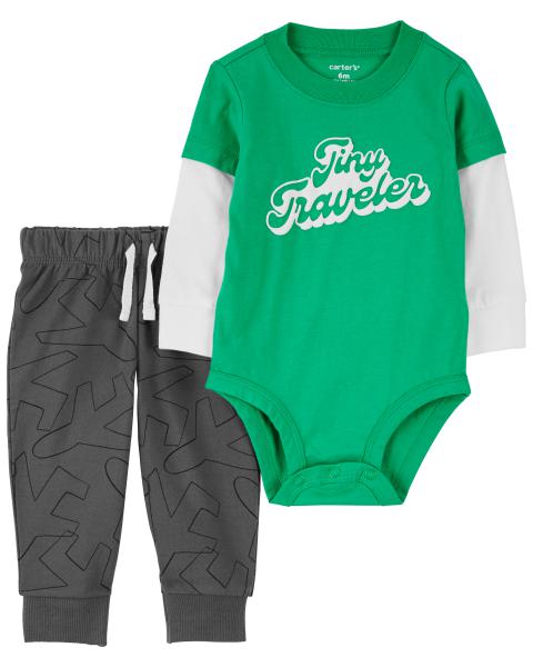 Carter's 2-Piece Tiny Traveler Bodysuit Pant Set