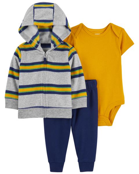 Carter's Baby 3-Piece Striped Little Jacket Set