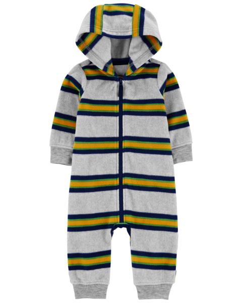 Carter's Baby Striped Sherpa Jumpsuit