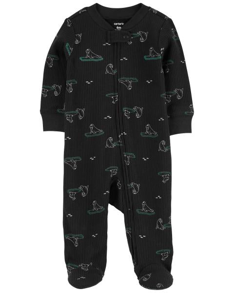 Carter's Animal Print 2-Way Zip Sleep and Play