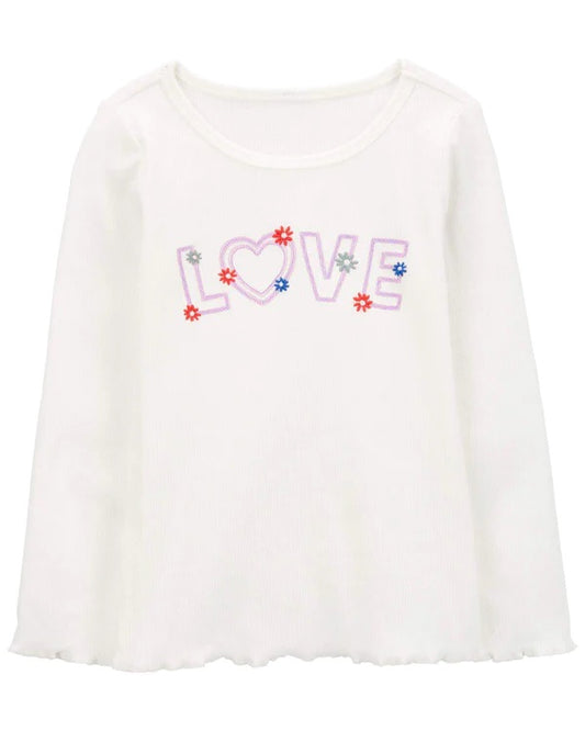 Carter's Baby Love Long-Sleeve Tee with Floral Leggings