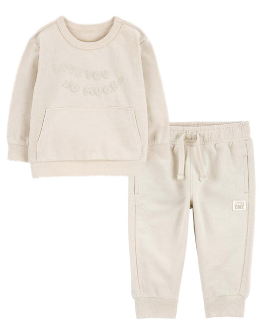 Carter's Love You So Much Pullover with Pull-On French Terry Joggers