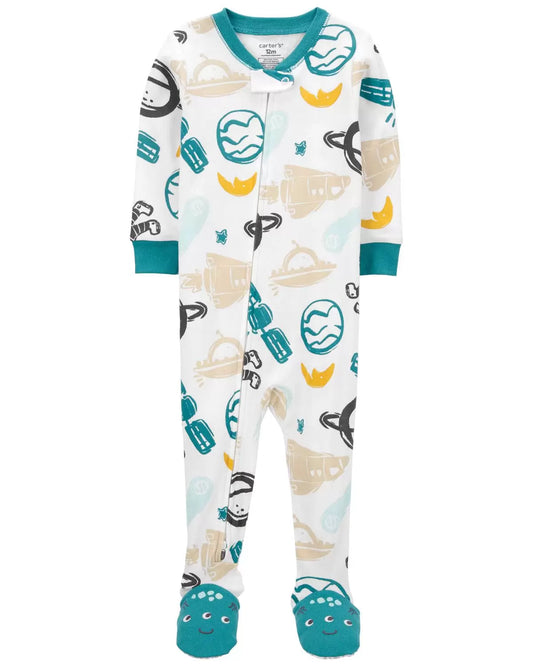 Carter's Baby 1-Piece Space 100% Snug Fit Cotton Footie PJs