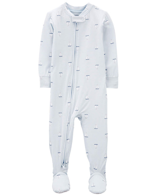 Carter's 1-Piece Sailboat PurelySoft Footie Pyjamas