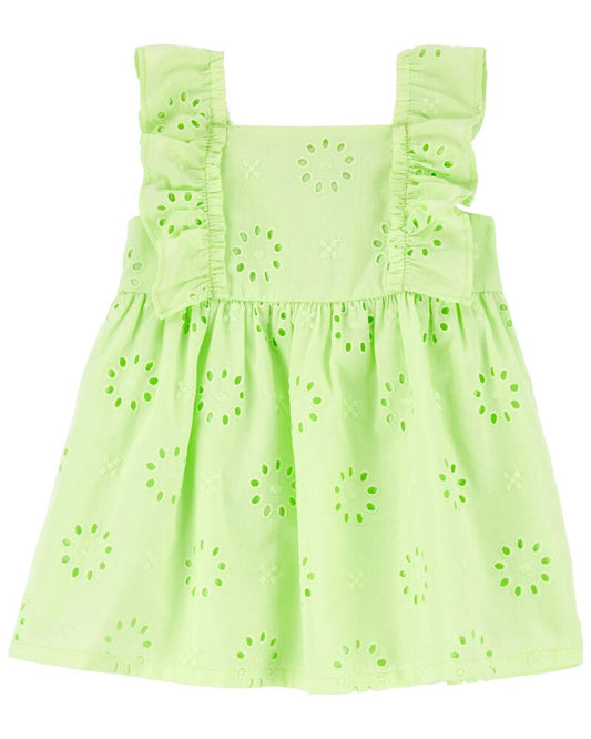 Carter's Eyelet Flutter Dress