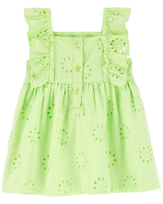 Carter's Eyelet Flutter Dress