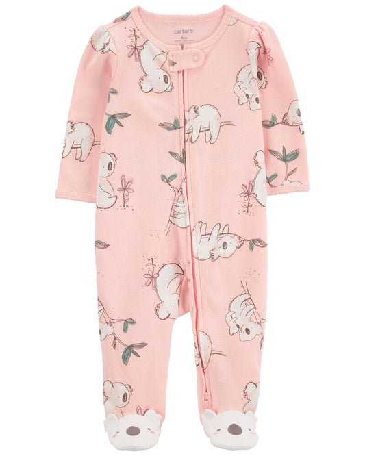 Carter's Baby Koala 2-Way Zip Cotton Sleep and Play