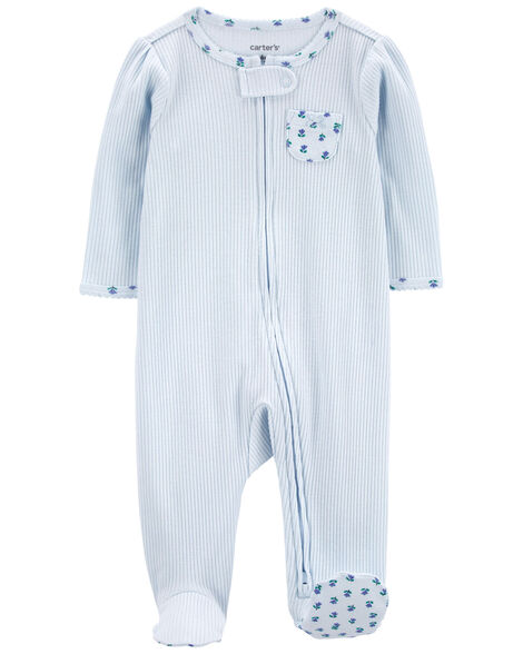 Carter's Baby Floral 2-Way Zip Thermal Sleep & Play