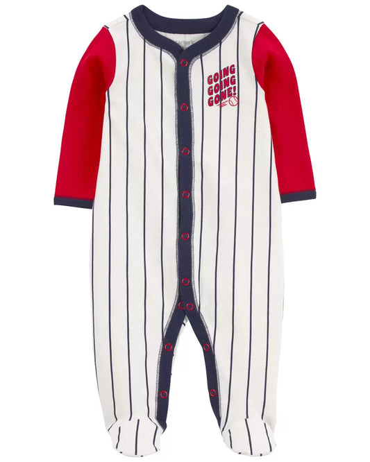 Carter's Baby Baseball Snap-Up Cotton Sleep and Play