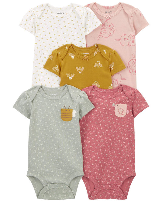 Carter's Baby 5-Pack Short-Sleeve Bodysuits