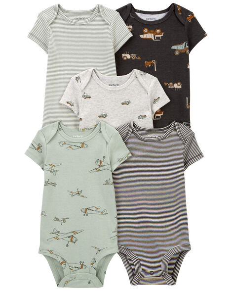 Carter's Baby 5-Pack Short-Sleeve Bodysuits