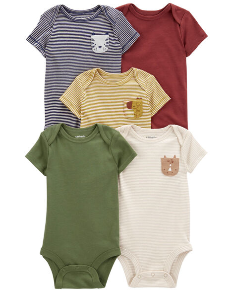 Carter's Baby 5-Pack Short-Sleeve Bodysuits