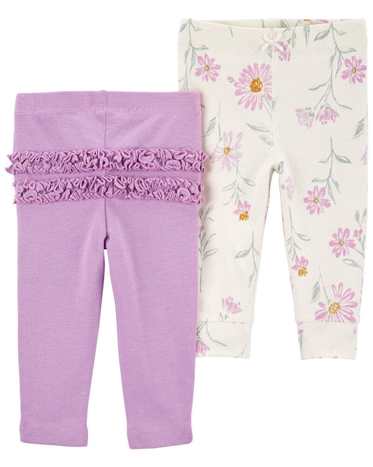 Carter's Baby 2-Pack Floral Pull-On Pants