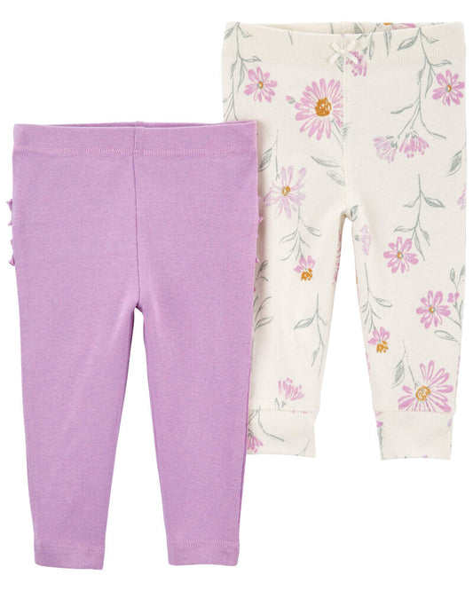 Carter's Baby 2-Pack Floral Pull-On Pants